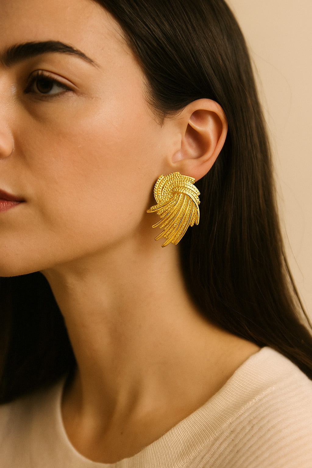 Women's Gold Casual Earrings