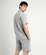 Men's Grey Casual Half Sleeve Co-ords Set