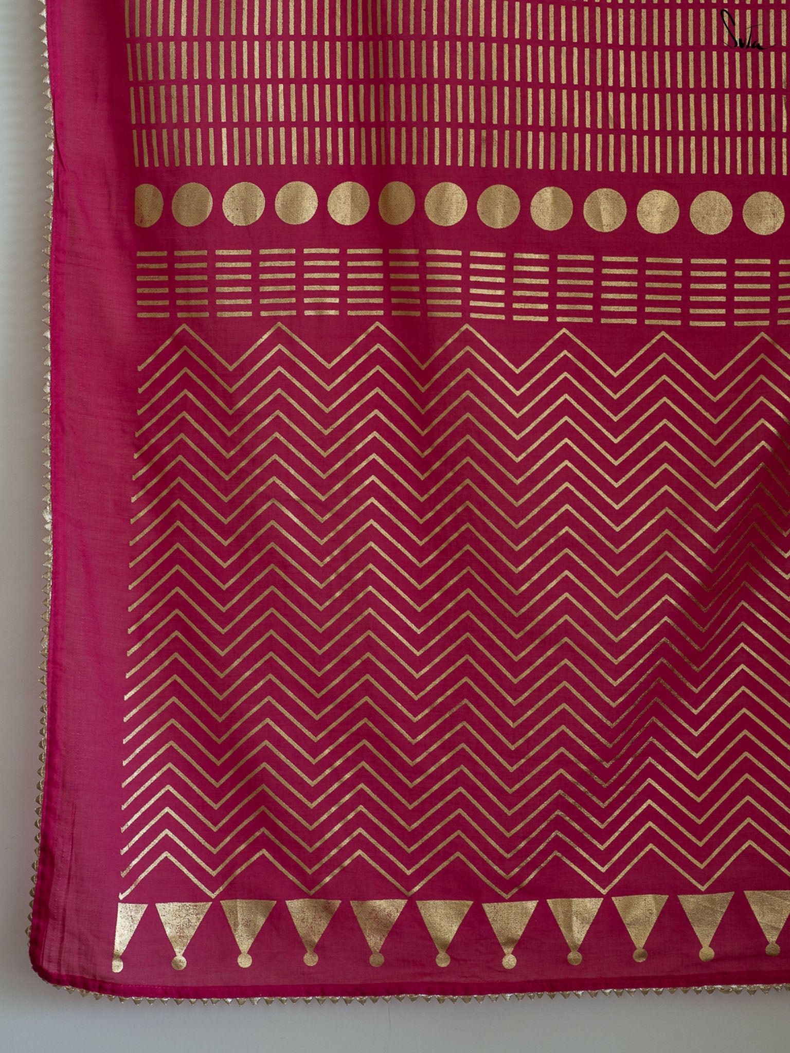 Women's Pink Casual Cotton Viscose Saree