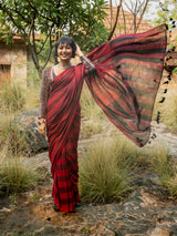 Women's Multicolor Slub Saree