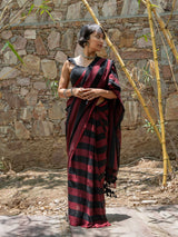 Women's Multicolor Slub Saree