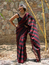 Women's Multicolor Slub Saree