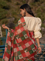 Women's Multicolor Viscose Cotton Saree
