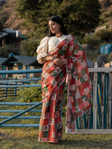 Women's Multicolor Viscose Cotton Saree