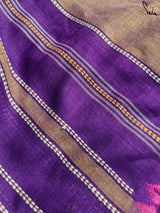 Women's Purple Handloom Cotton Saree