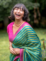 Women's Green Casual Cotton Saree