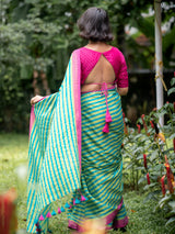 Women's Green Casual Cotton Saree