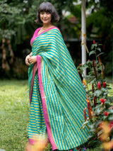 Women's Green Casual Cotton Saree