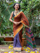 Women's Multicolor Casual Cotton Saree