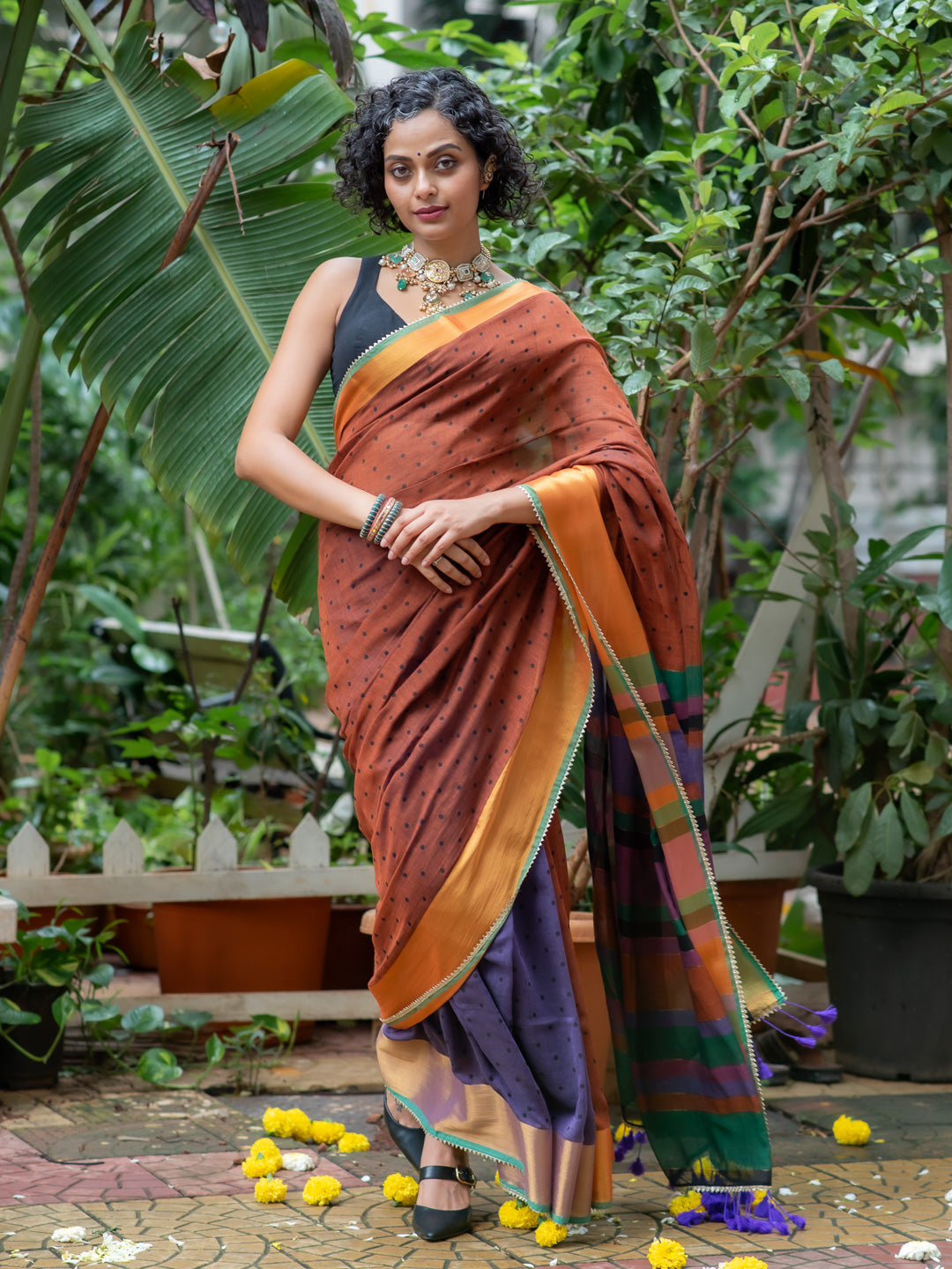 Women's Multicolor Casual Cotton Saree