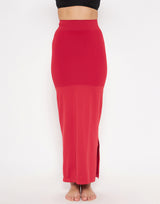Women's Red Solid Saree Shapewear