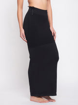 Women's Black Solid Saree Shapewear