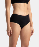 Women's Black Cotton Stretch Panty