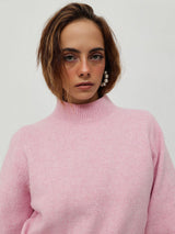 Women's Pink Crop Pullover