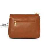 Women's Tan Casual Solid Sling Bag