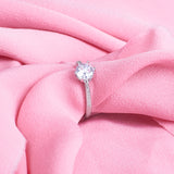 Women's Luster Silver Promise Ring