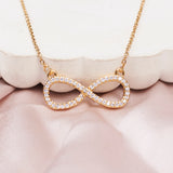 Women's Infinity Love Golden Crystal Necklace