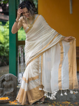 Women's Multicolor Cotton Blend Saree