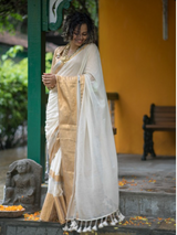Women's Multicolor Cotton Blend Saree