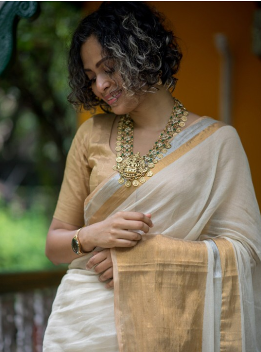 Women's Multicolor Cotton Blend Saree