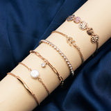 Women's Minimal Chic and Elegant Bracelet Combo - Set of 6