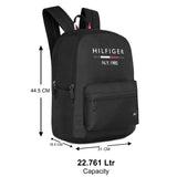 Unisex Black Casual Solid Backpack