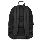 Unisex Black Casual Solid Backpack