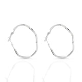 Women's Silver Small Grace Hoops