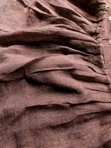 Women's Brown Mul Cotton Saree