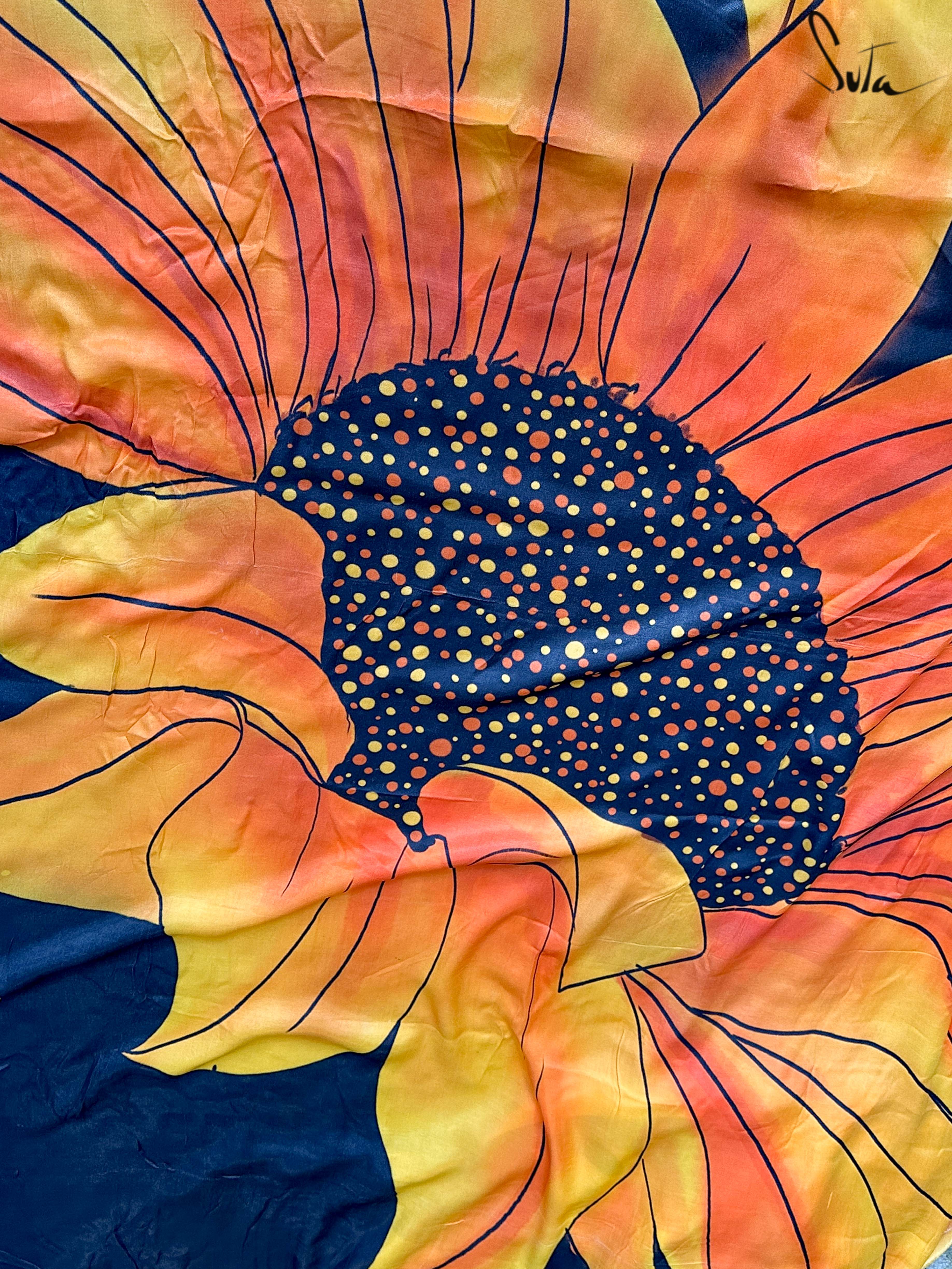 Women's Multicolor Modal Saree