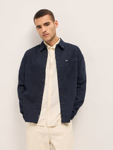 Men's Blue Casual Regular Fit Solid Full Sleeves Shirt