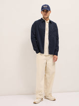 Men's Blue Casual Regular Fit Solid Full Sleeves Shirt