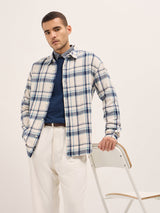Men's Multicolor Casual Regular Fit Checked Full Sleeves Shirt