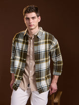 Men's Multicolor Casual Regular Fit Checked Full Sleeves Shirt