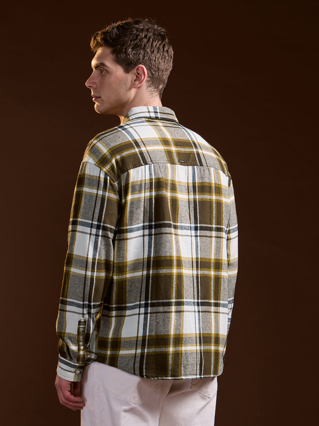 Men's Multicolor Casual Regular Fit Checked Full Sleeves Shirt