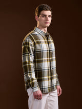 Men's Multicolor Casual Regular Fit Checked Full Sleeves Shirt