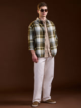 Men's Multicolor Casual Regular Fit Checked Full Sleeves Shirt