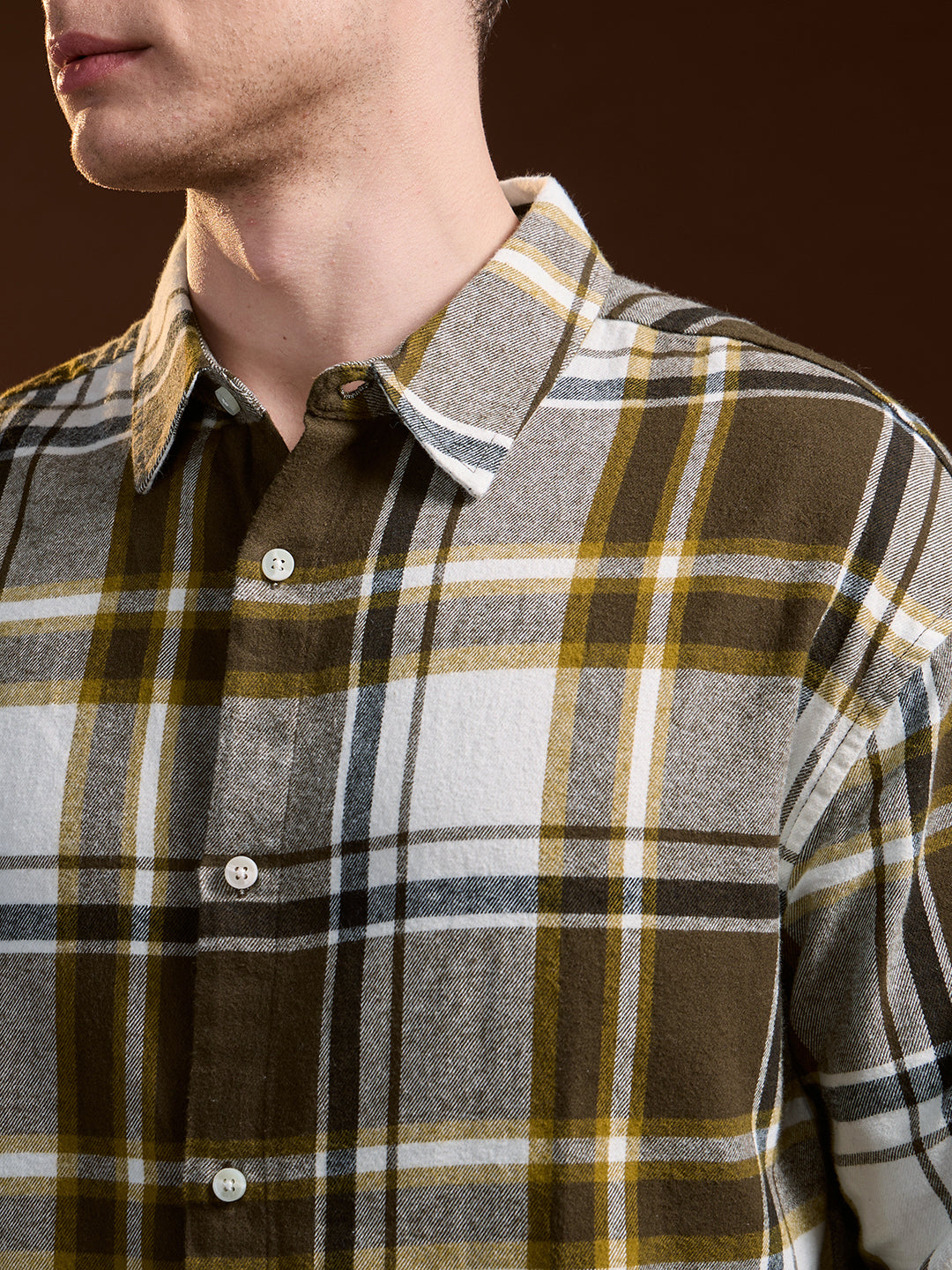 Men's Multicolor Casual Regular Fit Checked Full Sleeves Shirt