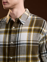 Men's Multicolor Casual Regular Fit Checked Full Sleeves Shirt