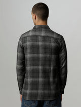 Men's Grey Casual Checked Slim Fit Full Sleeves Shirt