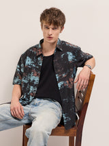 Men's Multicolor Casual Regular Fit Printed Half Sleeves Shirt