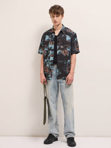 Men's Multicolor Casual Regular Fit Printed Half Sleeves Shirt