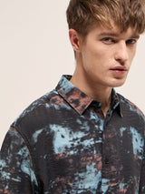 Men's Multicolor Casual Regular Fit Printed Half Sleeves Shirt