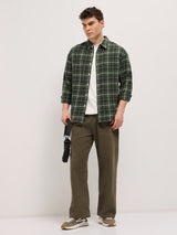 Men's Casual Regular Fit Checked Full Sleeves Shirt