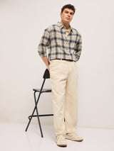Men's Casual Regular Fit Checked Full Sleeves Shirt