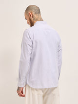 Men's Casual Slim Fit Striped Full Sleeves Shirt