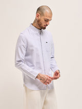 Men's Casual Slim Fit Striped Full Sleeves Shirt