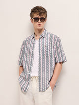 Men's Multicolor Casual Regular Fit Printed Half Sleeves Shirt
