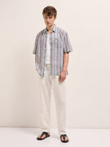 Men's Multicolor Casual Regular Fit Printed Half Sleeves Shirt