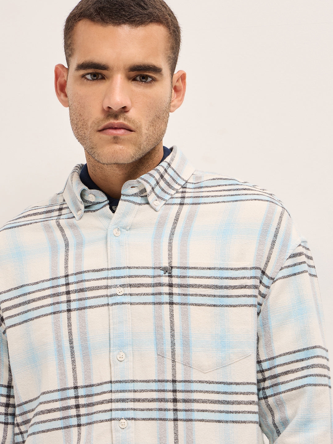 Men's Multicolor Casual Regular Fit Checked Full Sleeves Shirt